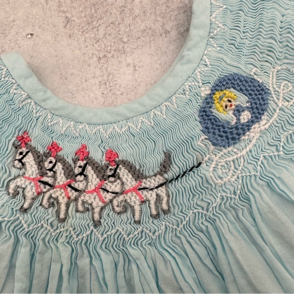 GUC Smocked Princess Cinderella Inspired Shirt and Bloomer Set 9 Mon